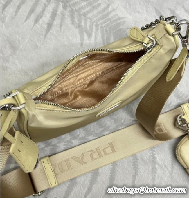 Good Looking Prada Re-Edition 2005 Re-Nylon Bag 1BH204 Sand/Silver 2026