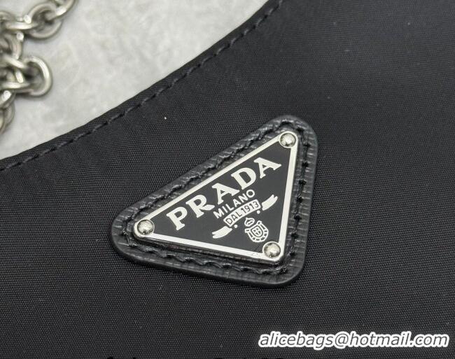 Buy Cheap Prada Re-Edition 2005 Re-Nylon Bag 1BH204 Black/Silver 2026
