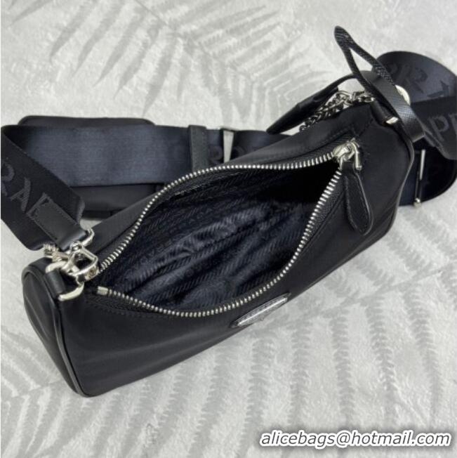 Buy Cheap Prada Re-Edition 2005 Re-Nylon Bag 1BH204 Black/Silver 2026