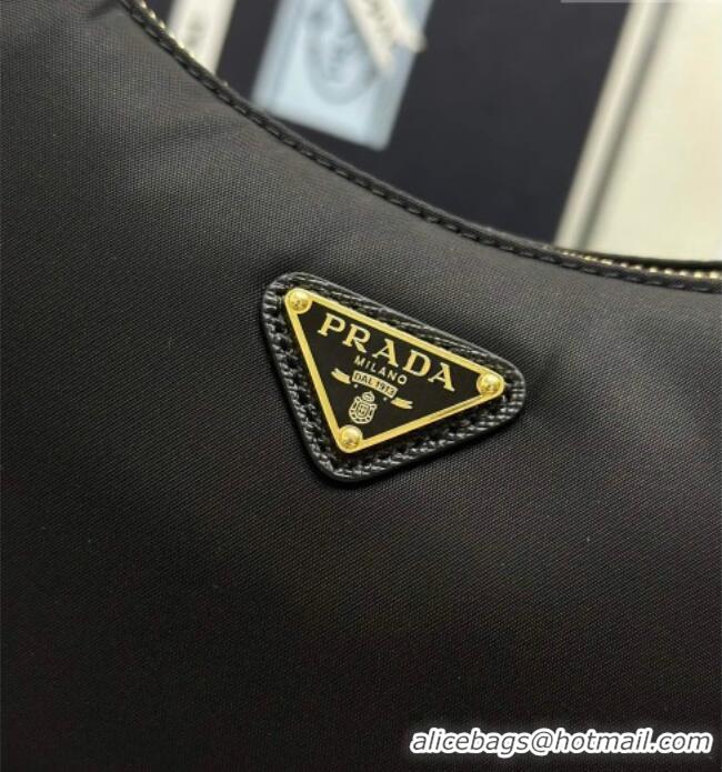Famous Brand Prada Re-Edition 2005 Re-Nylon Bag 1BH204 Black/Gold 2026
