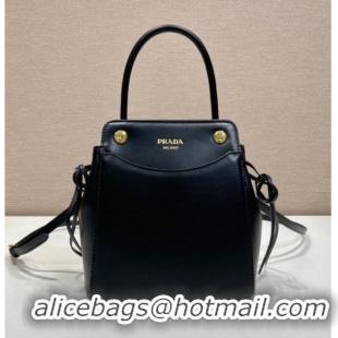 Shop Best Price Prada Carry mini leather handbag 1BA496 Black 2026