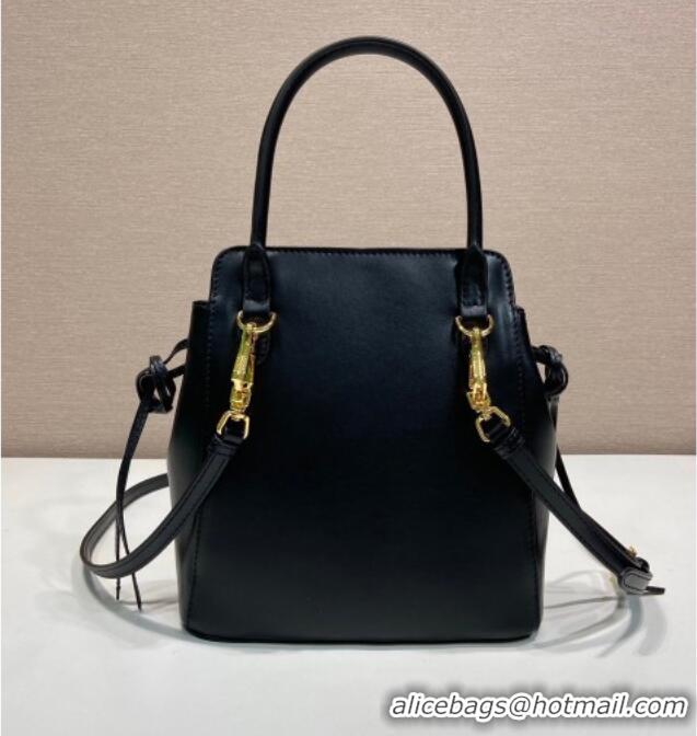 Shop Best Price Prada Carry mini leather handbag 1BA496 Black 2026