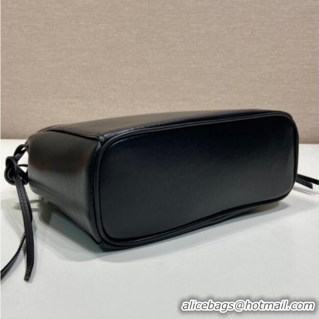 Shop Best Price Prada Carry mini leather handbag 1BA496 Black 2026