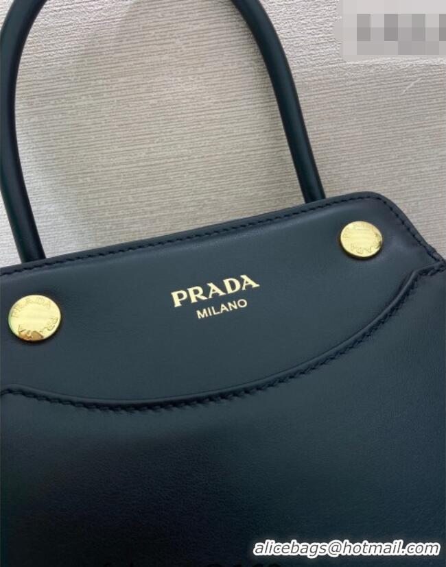 Shop Best Price Prada Carry mini leather handbag 1BA496 Black 2026
