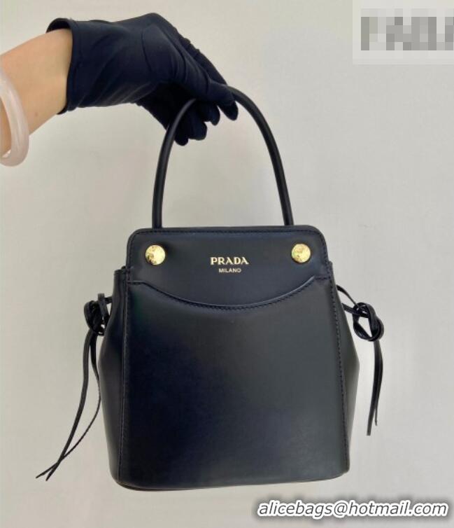 Shop Best Price Prada Carry mini leather handbag 1BA496 Black 2026