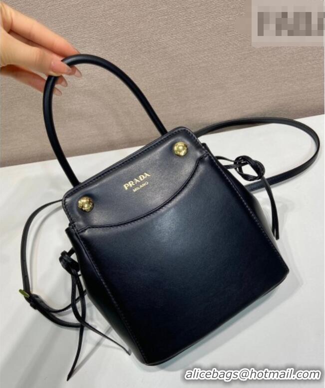 Shop Best Price Prada Carry mini leather handbag 1BA496 Black 2026
