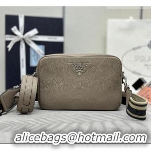 Fashion Discount Prada Small leather shoulder bag 1BH082 Slate Grey 2026