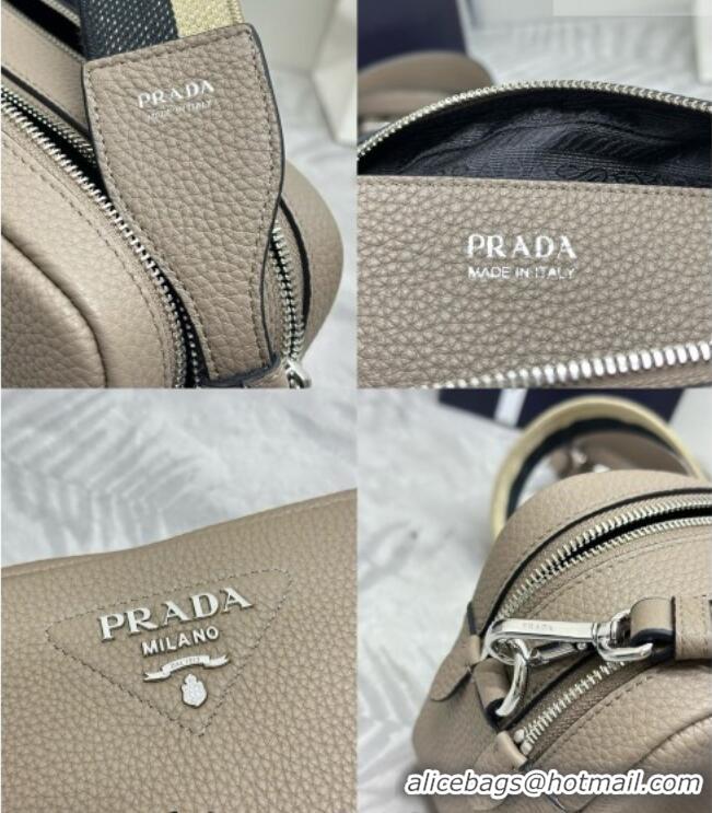 Fashion Discount Prada Small leather shoulder bag 1BH082 Slate Grey 2026