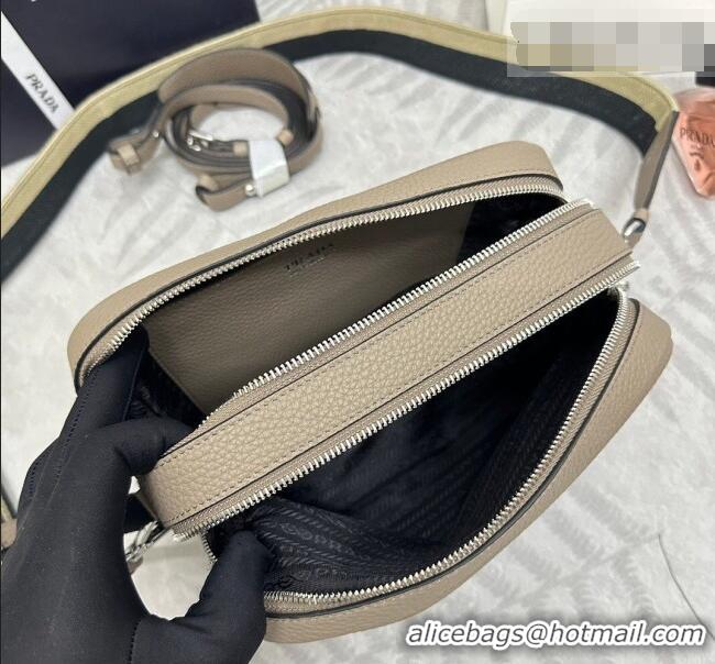 Fashion Discount Prada Small leather shoulder bag 1BH082 Slate Grey 2026