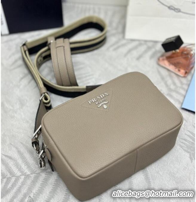 Fashion Discount Prada Small leather shoulder bag 1BH082 Slate Grey 2026