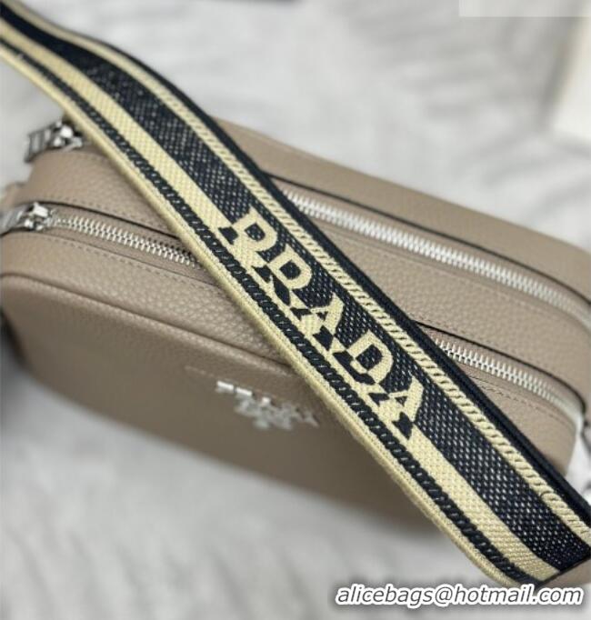 Fashion Discount Prada Small leather shoulder bag 1BH082 Slate Grey 2026