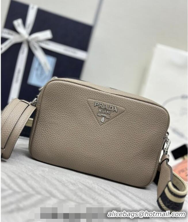 Fashion Discount Prada Small leather shoulder bag 1BH082 Slate Grey 2026