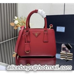 Best Quality Prada Galleria small Saffiano leather bag 1BA896 Fiery Red 2026