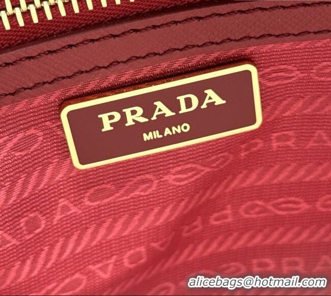 Best Quality Prada Galleria small Saffiano leather bag 1BA896 Fiery Red 2026