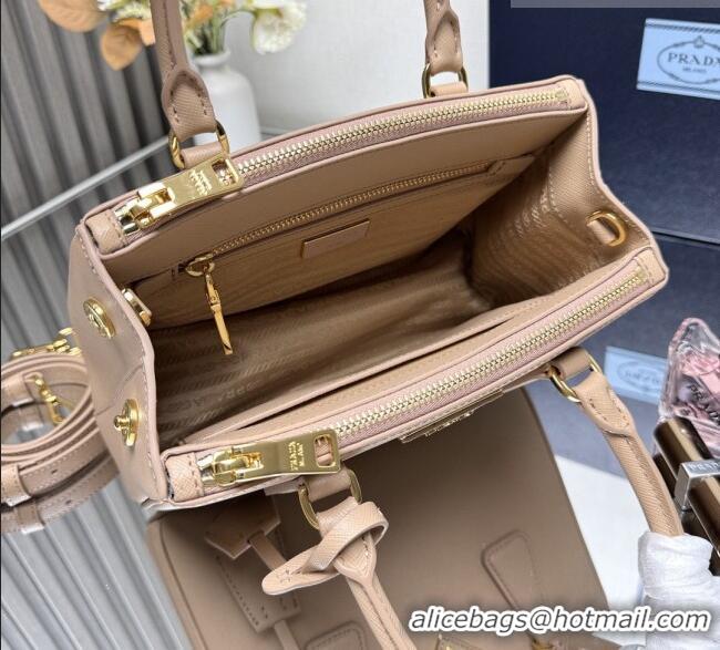 Grade Design Prada Galleria small Saffiano leather bag 1BA896 Cameo Pink 2026