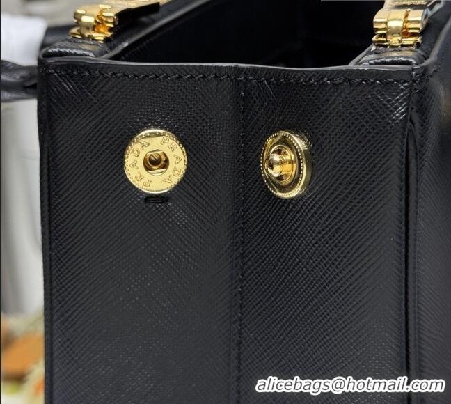 Cheap Promotional Prada Galleria small Saffiano leather bag 1BA896 Black 2026