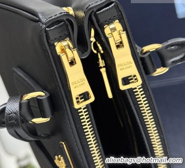 Cheap Promotional Prada Galleria small Saffiano leather bag 1BA896 Black 2026