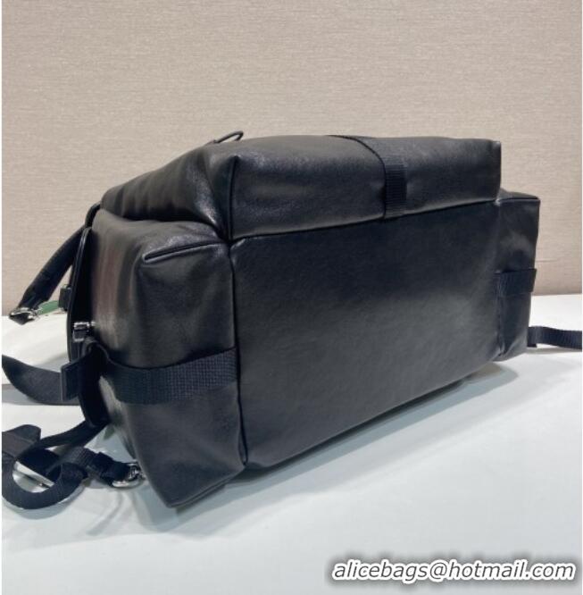 New Release Creation Prada Men's Explore leather backpack bag 2VZ118 Black 2026