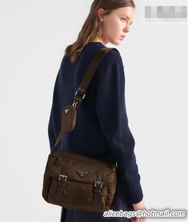 Classic Specials Prada Re-Nylon and Saffiano Leather Backpack Bag 2VZ048 Brown 2026