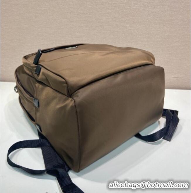Classic Specials Prada Re-Nylon and Saffiano Leather Backpack Bag 2VZ048 Brown 2026