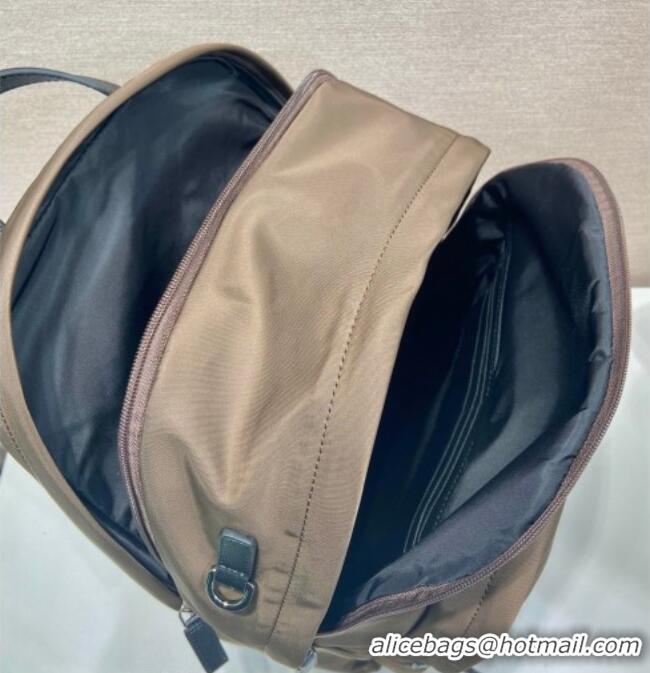 Classic Specials Prada Re-Nylon and Saffiano Leather Backpack Bag 2VZ048 Brown 2026