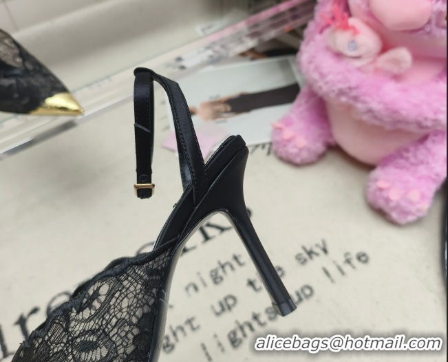 Top Grade Jimmy Choo Faiz 100 Lace Pumps in Black Lace 6020312 2026
