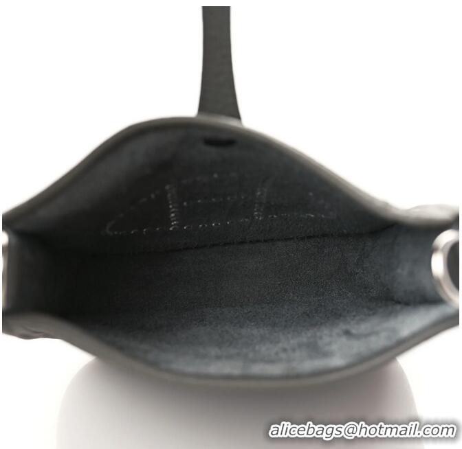 Top Quality Hermes Evelyne Mini TPM Bag 18cm in Original Togo Leather HB18 Pewter Grey/Silver (Pure Handmade)