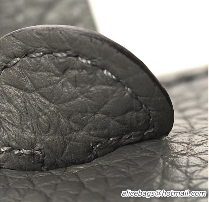 Top Quality Hermes Evelyne Mini TPM Bag 18cm in Original Togo Leather HB18 Pewter Grey/Silver (Pure Handmade)