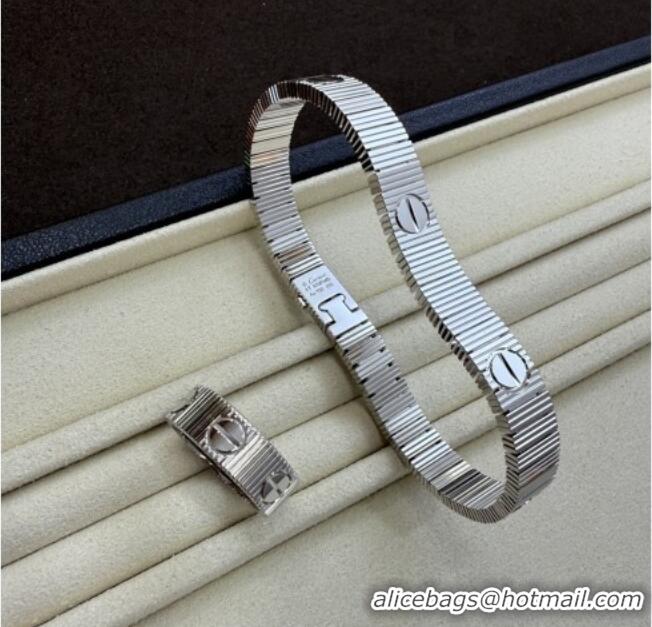 Luxury Cheap Cartier LOVE Unlimited Bracelet With Flexible C8950 Silver 2026