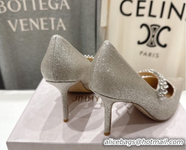 Good Looking Jimmy Choo Bing Pumps 8.5cm with Strass Strap in Glitter 0207010 2026