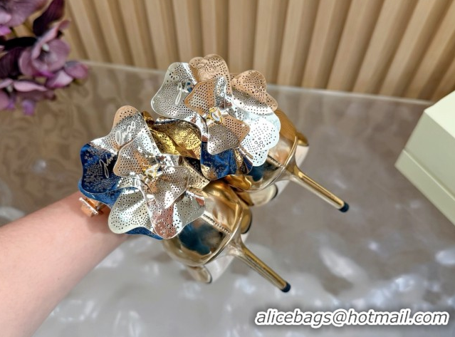 Grade Quality Jimmy Choo Marja Pumps 10cm in Patent Leather with Flower Gold 0207018 2026