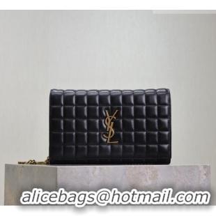 Inexpensive Saint Laurent Cassandre Quilted Lambskin Leather Chain Bag 743364 Black 2026