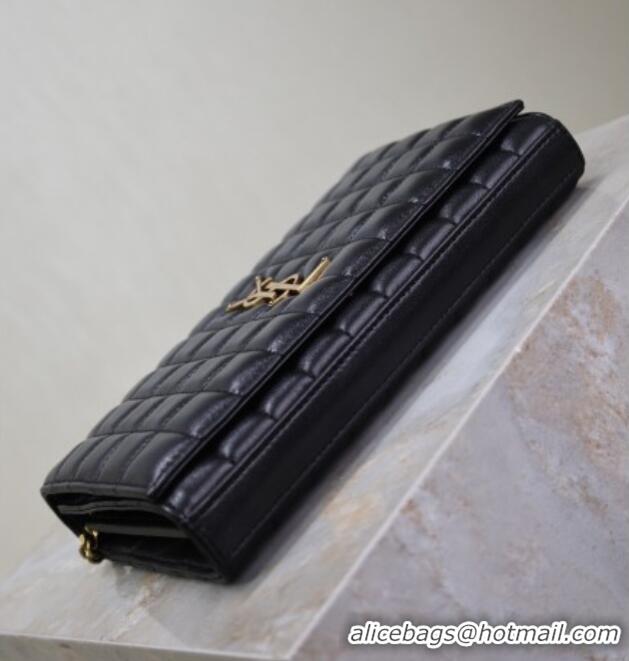 Inexpensive Saint Laurent Cassandre Quilted Lambskin Leather Chain Bag 743364 Black 2026