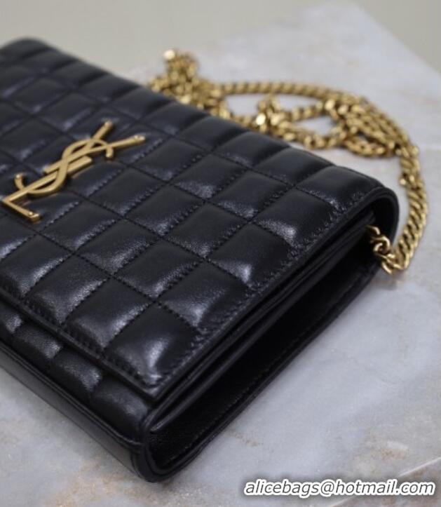 Inexpensive Saint Laurent Cassandre Quilted Lambskin Leather Chain Bag 743364 Black 2026