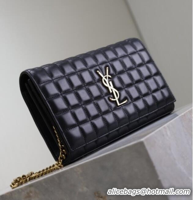 Inexpensive Saint Laurent Cassandre Quilted Lambskin Leather Chain Bag 743364 Black 2026