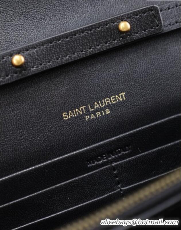 Inexpensive Saint Laurent Cassandre Quilted Lambskin Leather Chain Bag 743364 Black 2026