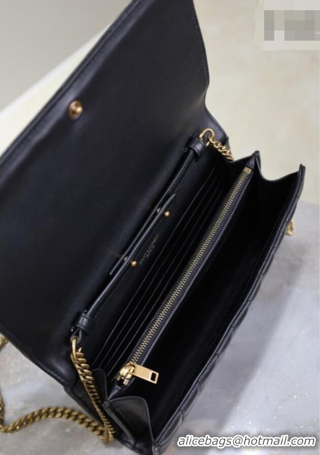 Inexpensive Saint Laurent Cassandre Quilted Lambskin Leather Chain Bag 743364 Black 2026