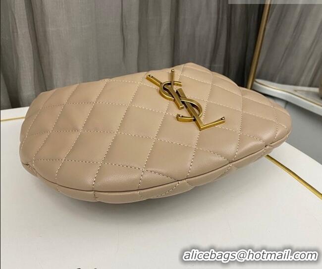 Good Quality Saint Laurent Icarino Mini Bag in Quilted Nappa Leather 851689 Apricot 2026