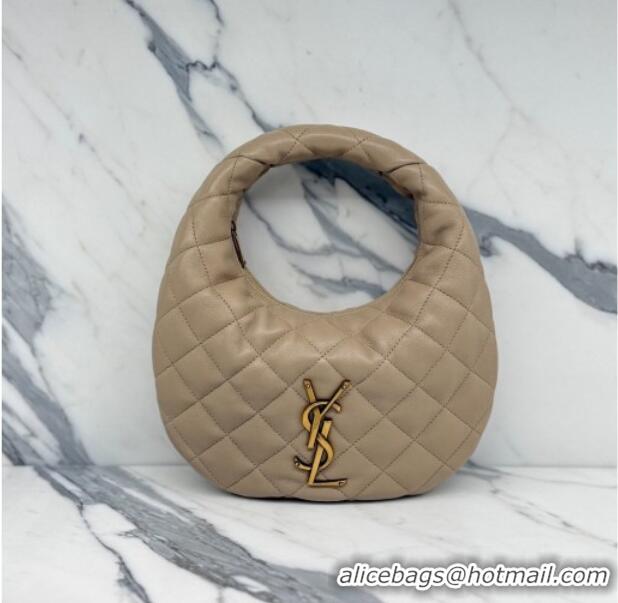 Good Quality Saint Laurent Icarino Mini Bag in Quilted Nappa Leather 851689 Apricot 2026