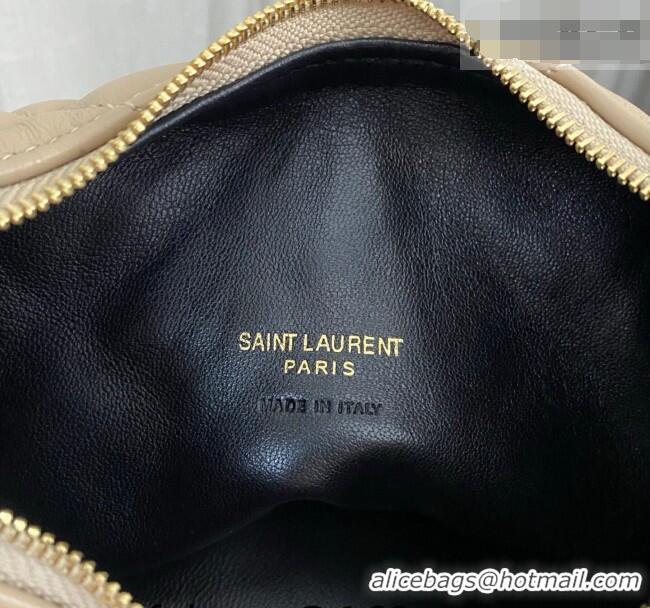 Good Quality Saint Laurent Icarino Mini Bag in Quilted Nappa Leather 851689 Apricot 2026