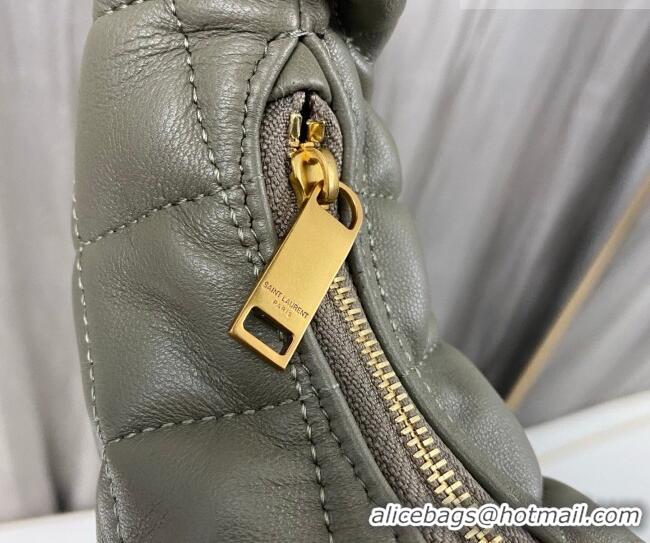 Well Crafted Saint Laurent Icarino Mini Bag in Quilted Nappa Leather 851689 Moss Green 2026