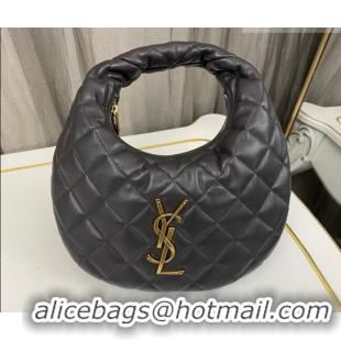 Good Taste Saint Laurent Icarino Mini Bag in Quilted Nappa Leather 851689 Urban Grey 2026
