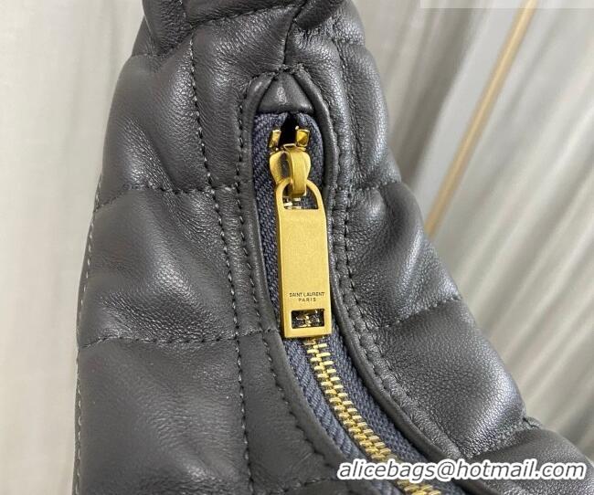 Good Taste Saint Laurent Icarino Mini Bag in Quilted Nappa Leather 851689 Urban Grey 2026