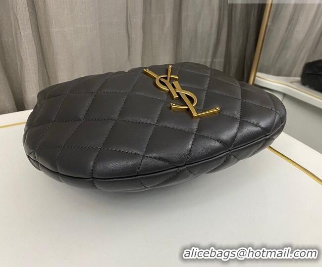 Good Taste Saint Laurent Icarino Mini Bag in Quilted Nappa Leather 851689 Urban Grey 2026