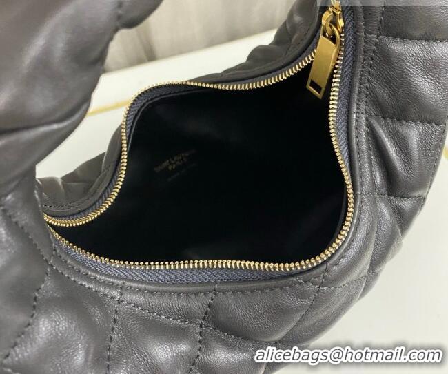 Good Taste Saint Laurent Icarino Mini Bag in Quilted Nappa Leather 851689 Urban Grey 2026