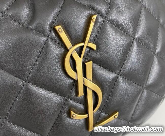 Good Taste Saint Laurent Icarino Mini Bag in Quilted Nappa Leather 851689 Urban Grey 2026