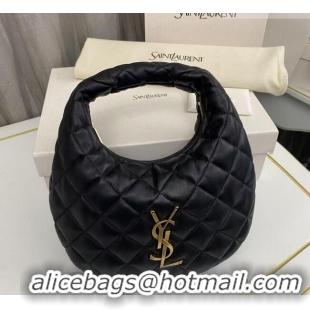 Traditional Specials Saint Laurent Icarino Mini Bag in Quilted Nappa Leather 851689 Black/Gold 2026