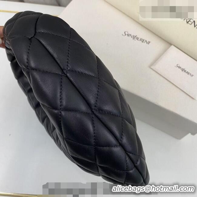 Traditional Specials Saint Laurent Icarino Mini Bag in Quilted Nappa Leather 851689 Black/Gold 2026