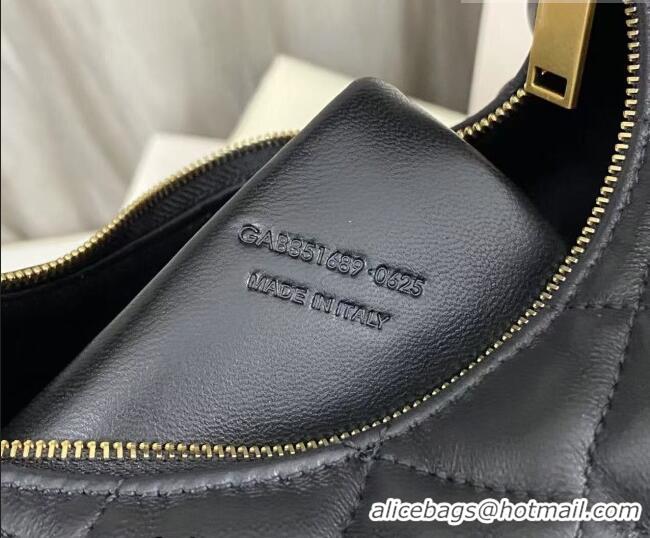 Traditional Specials Saint Laurent Icarino Mini Bag in Quilted Nappa Leather 851689 Black/Gold 2026
