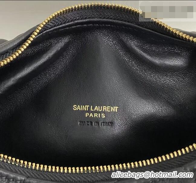 Traditional Specials Saint Laurent Icarino Mini Bag in Quilted Nappa Leather 851689 Black/Gold 2026